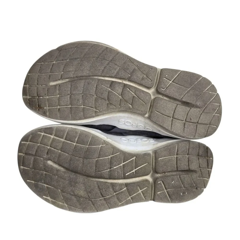OOFOS Oomg Women's 10 Gray White Recovery Sneakers Slip-On Low Top Comfort Shoes
